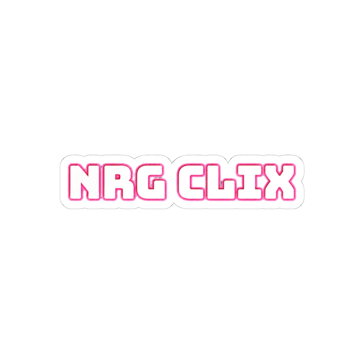 NRG CLIX Esports Bold Sticker | Gaming Superfan Vinyl Decal - alternate angle 1, merchandise