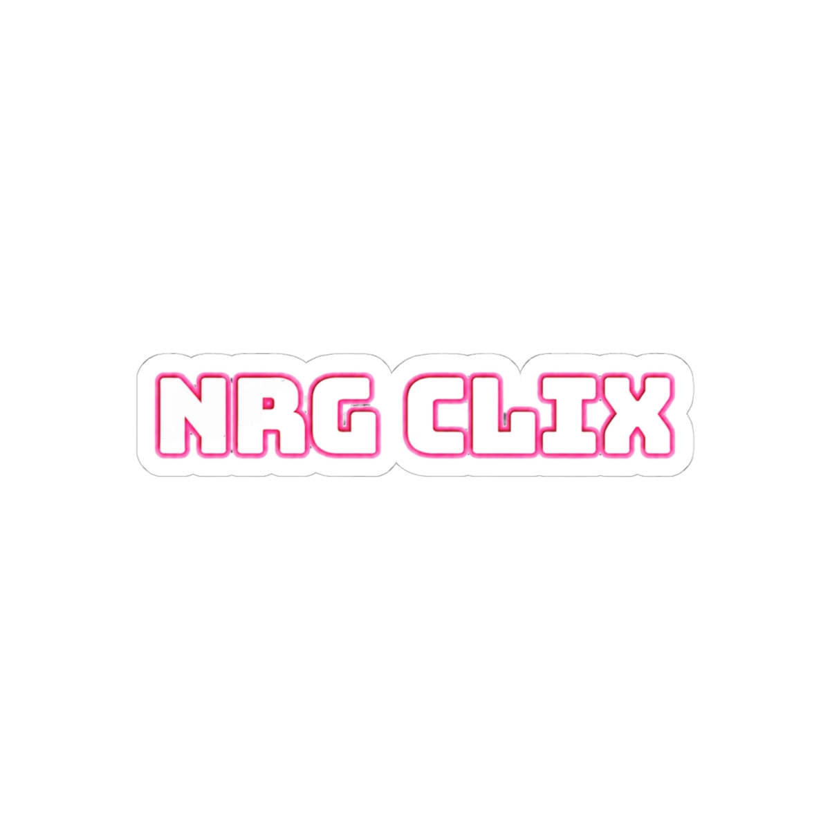 NRG CLIX Esports Bold Sticker | Gaming Superfan Vinyl Decal — official Clix Stickers