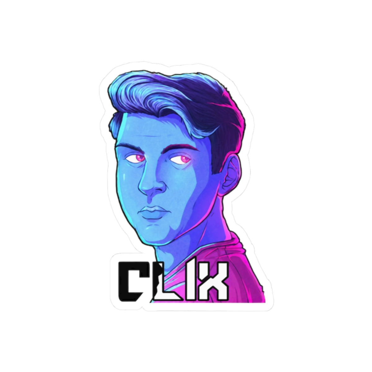 Clix Playful Sticker | Cute Vinyl Decal - alternate angle 3, merchandise