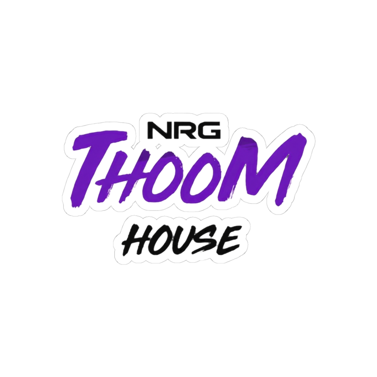 NRG Thoom House Quirky Sticker | Vibrant Vinyl Decal for Gear
