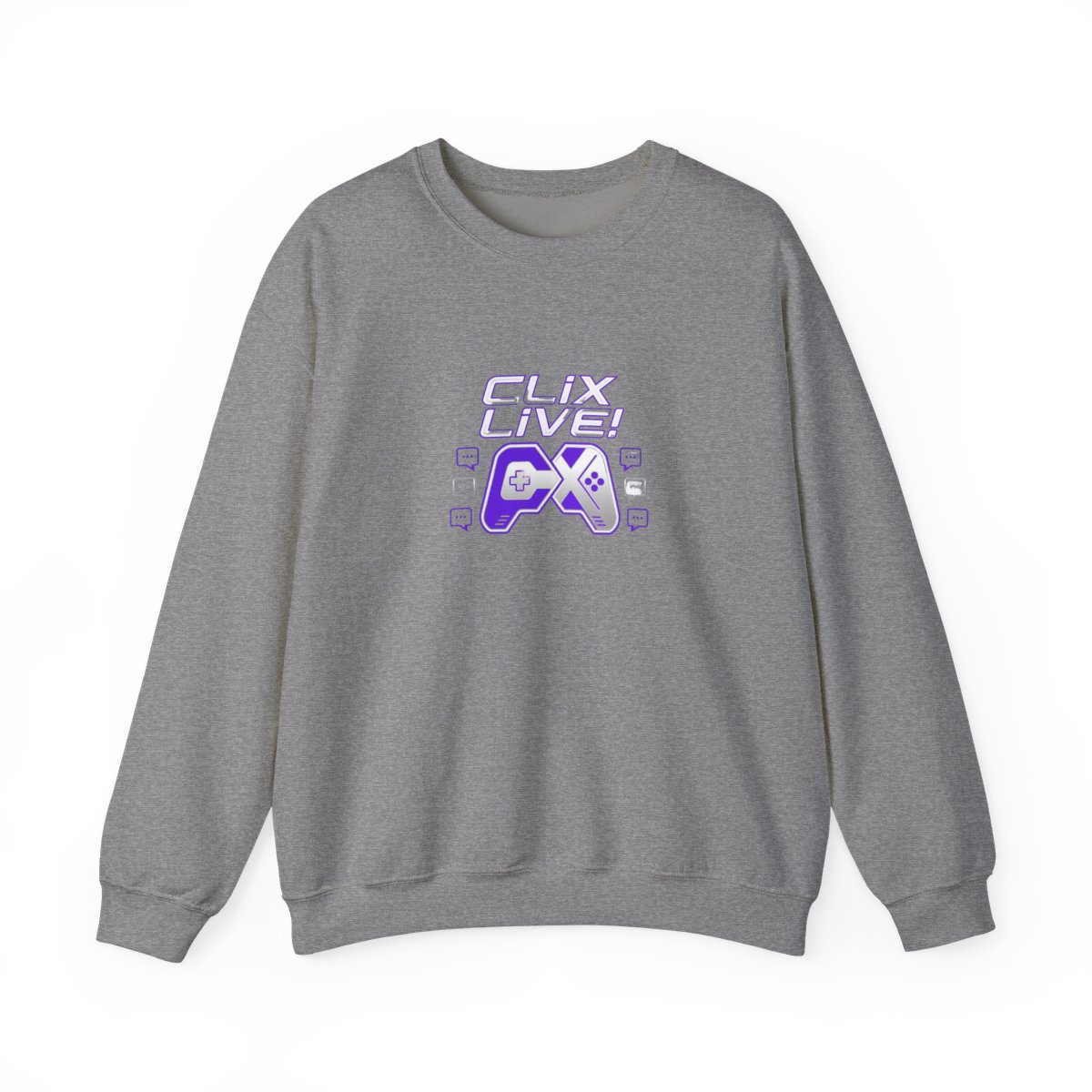Clix Initials Crewneck - alternate angle 3, merchandise