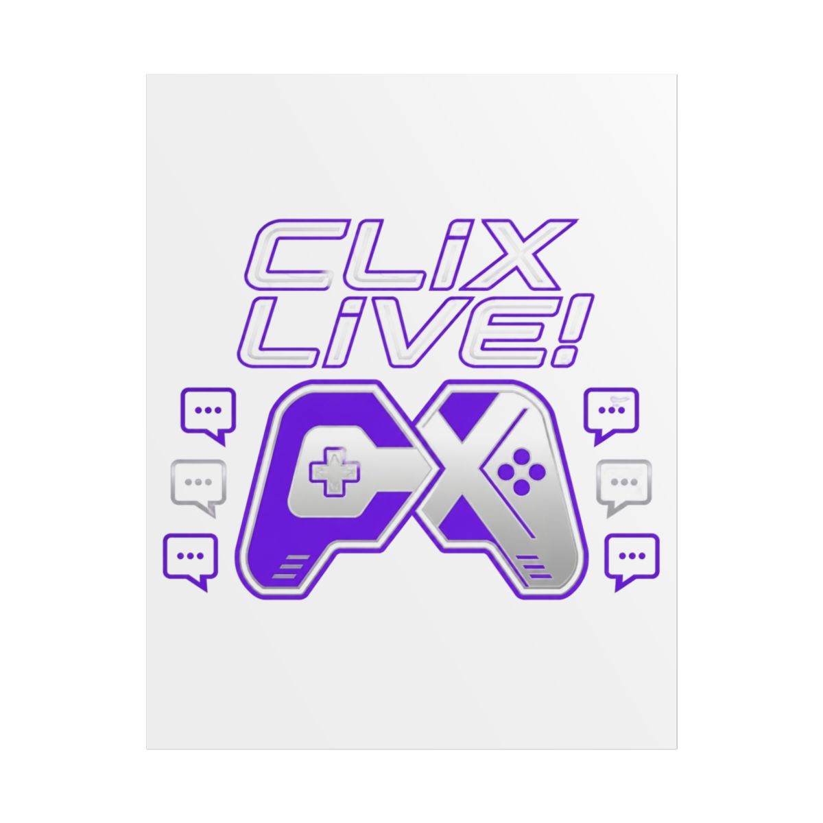 Clix Initials Poster - alternate angle 1, merchandise