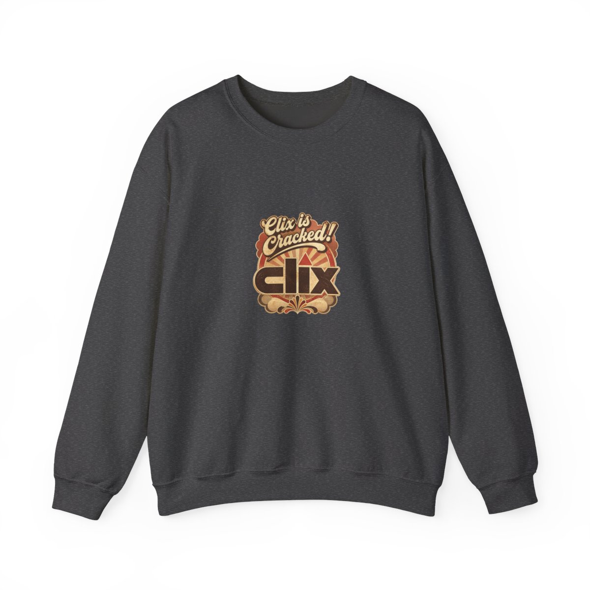 Clix "Clix is Cracked!" Crewneck - alternate angle 4, merchandise