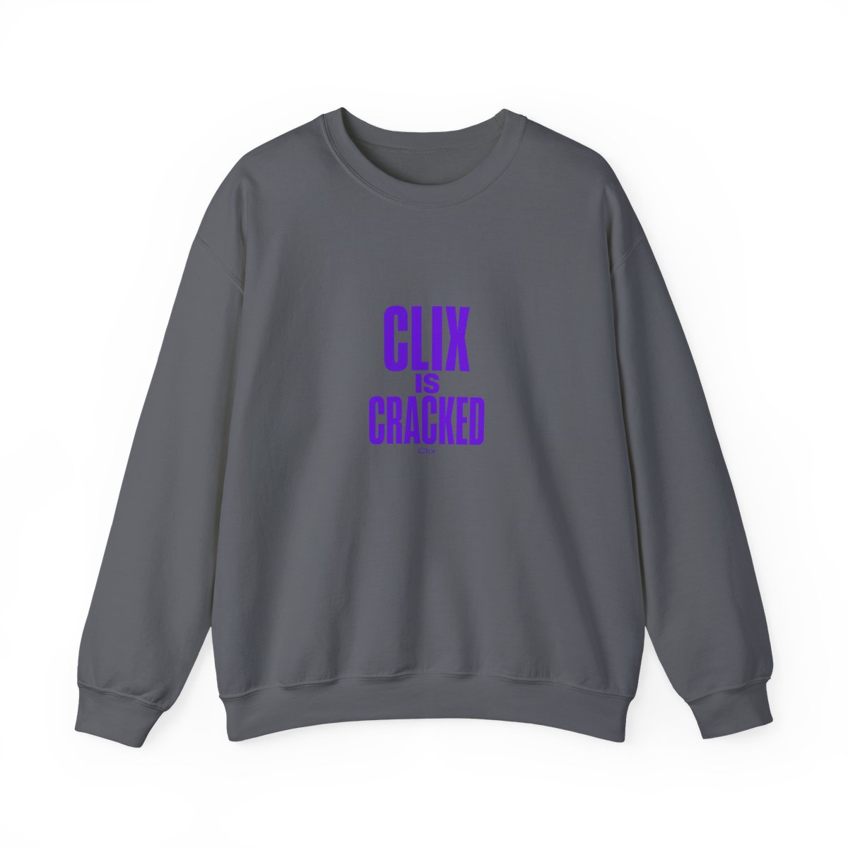 Clix "Clix is Cracked" Crewneck - alternate angle 5, merchandise