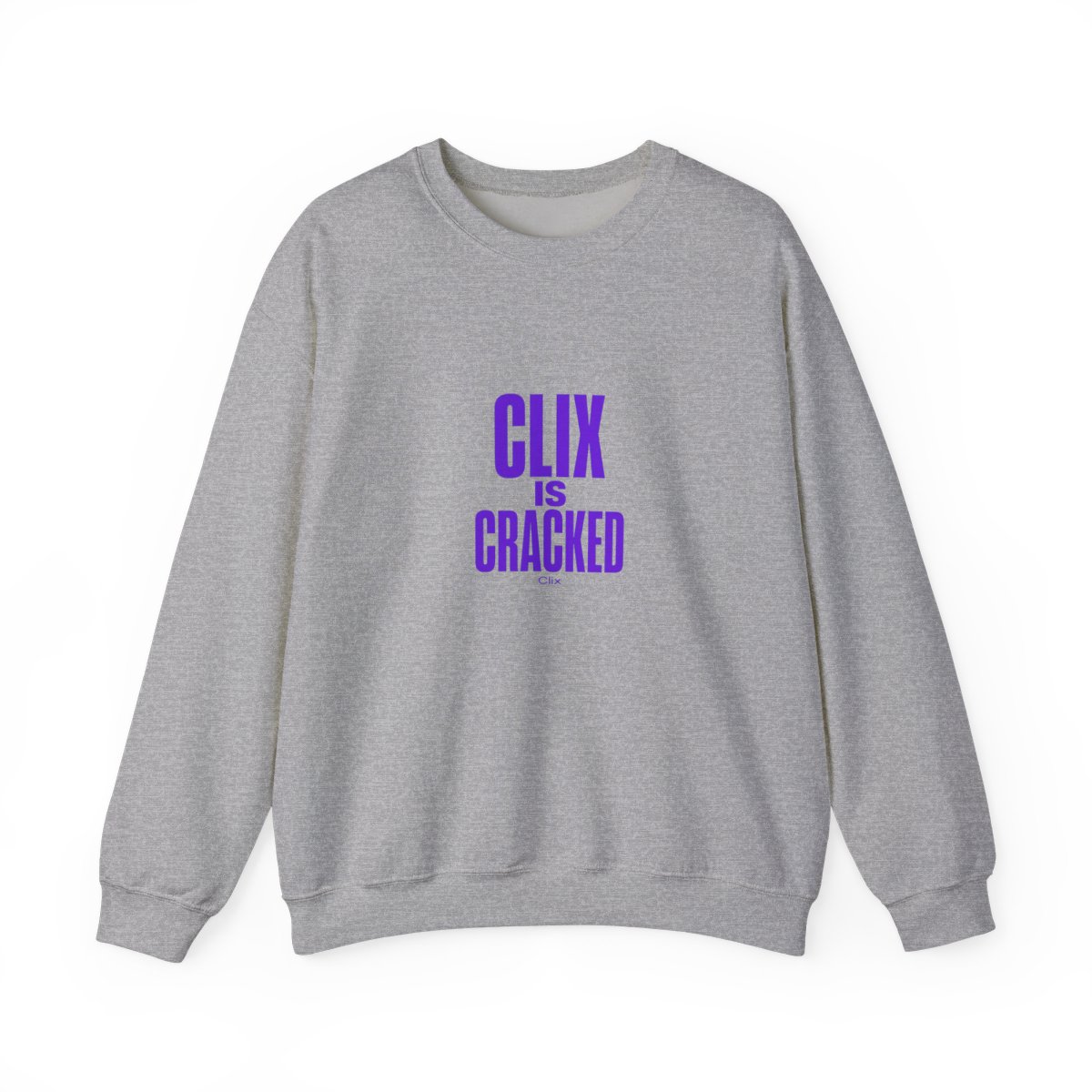 Clix "Clix is Cracked" Crewneck - alternate angle 2, merchandise
