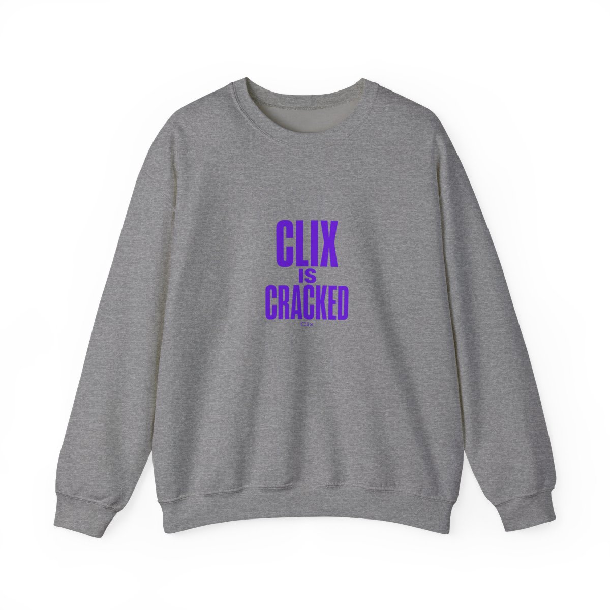 Clix "Clix is Cracked" Crewneck - alternate angle 3, merchandise