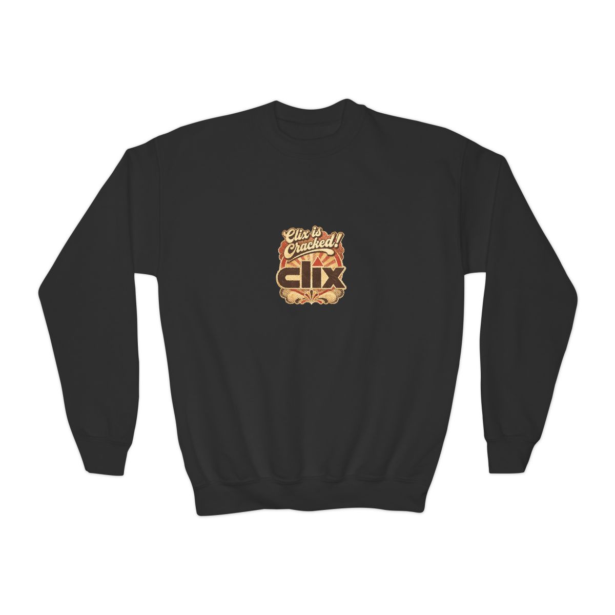 Clix "Clix is Cracked!" Kids Crewneck