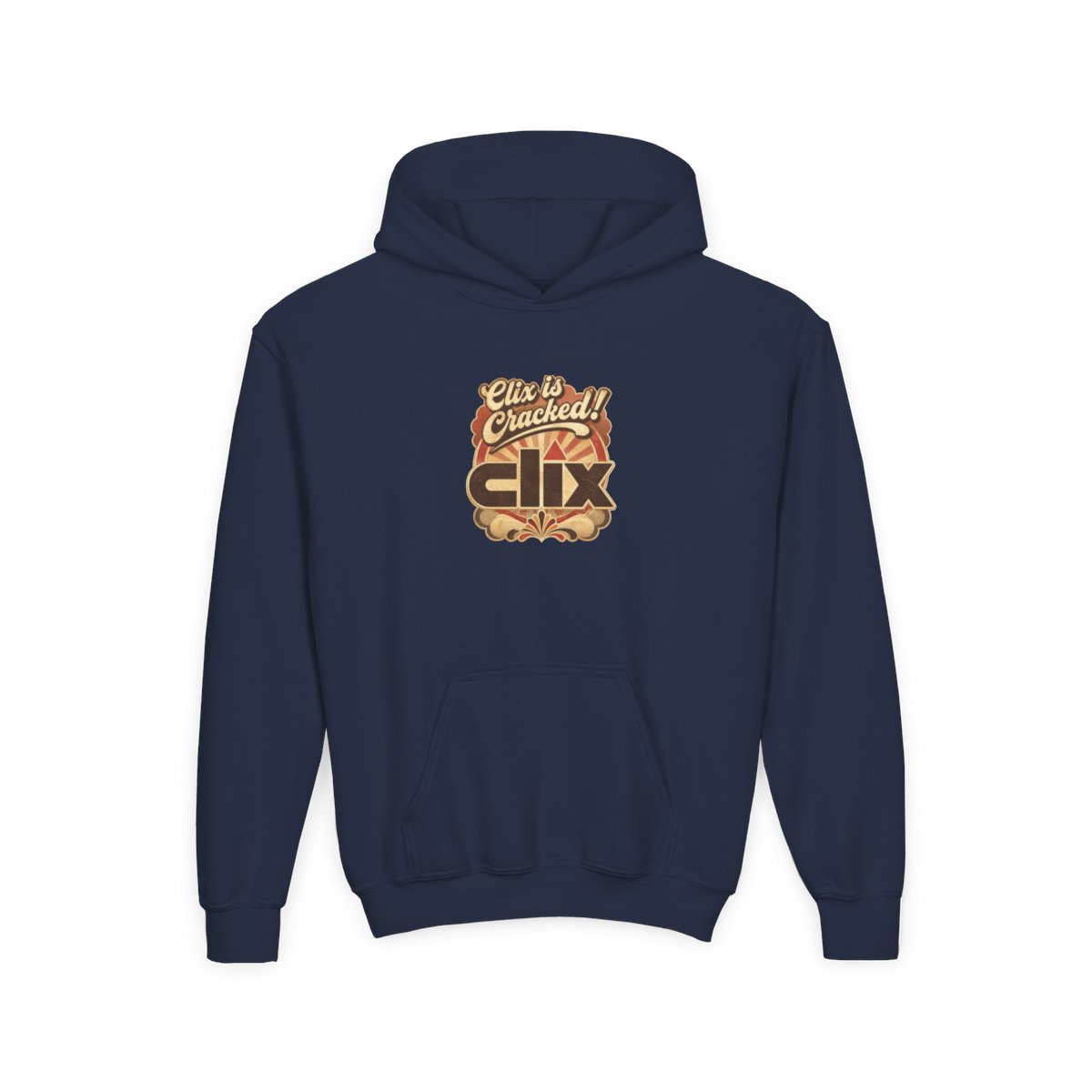 Clix "Clix is Cracked!" Kids Hoodie - alternate angle 5, merchandise