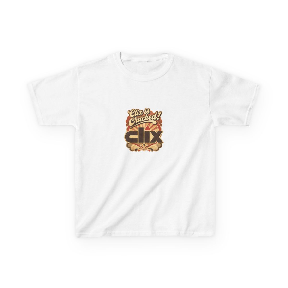 Clix "Clix is Cracked!" Unisex Kids Tee - alternate angle 2, merchandise