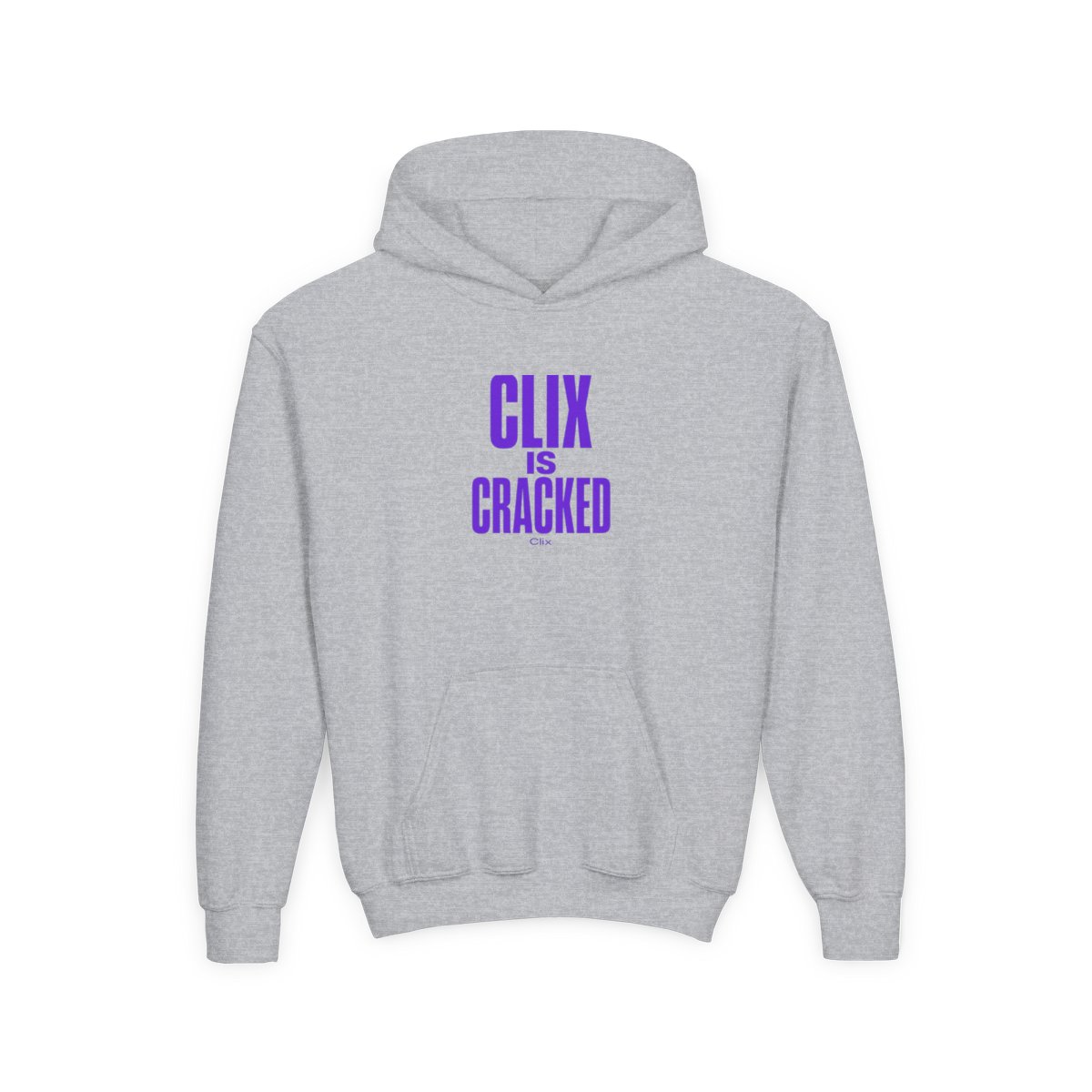 Clix "Clix is Cracked" Kids Hoodie - alternate angle 3, merchandise