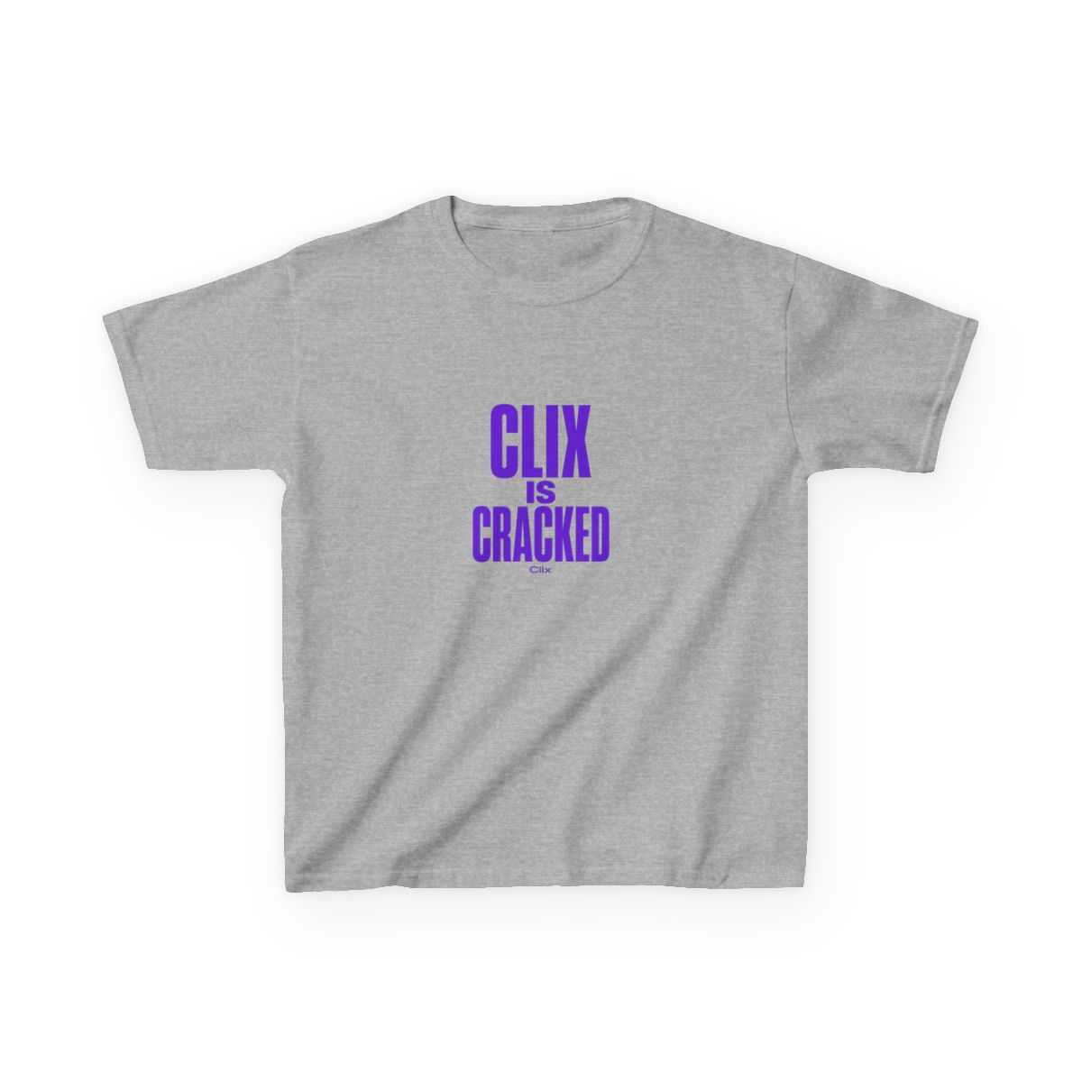 Clix "Clix is Cracked" Unisex Kids Tee - alternate angle 3, merchandise