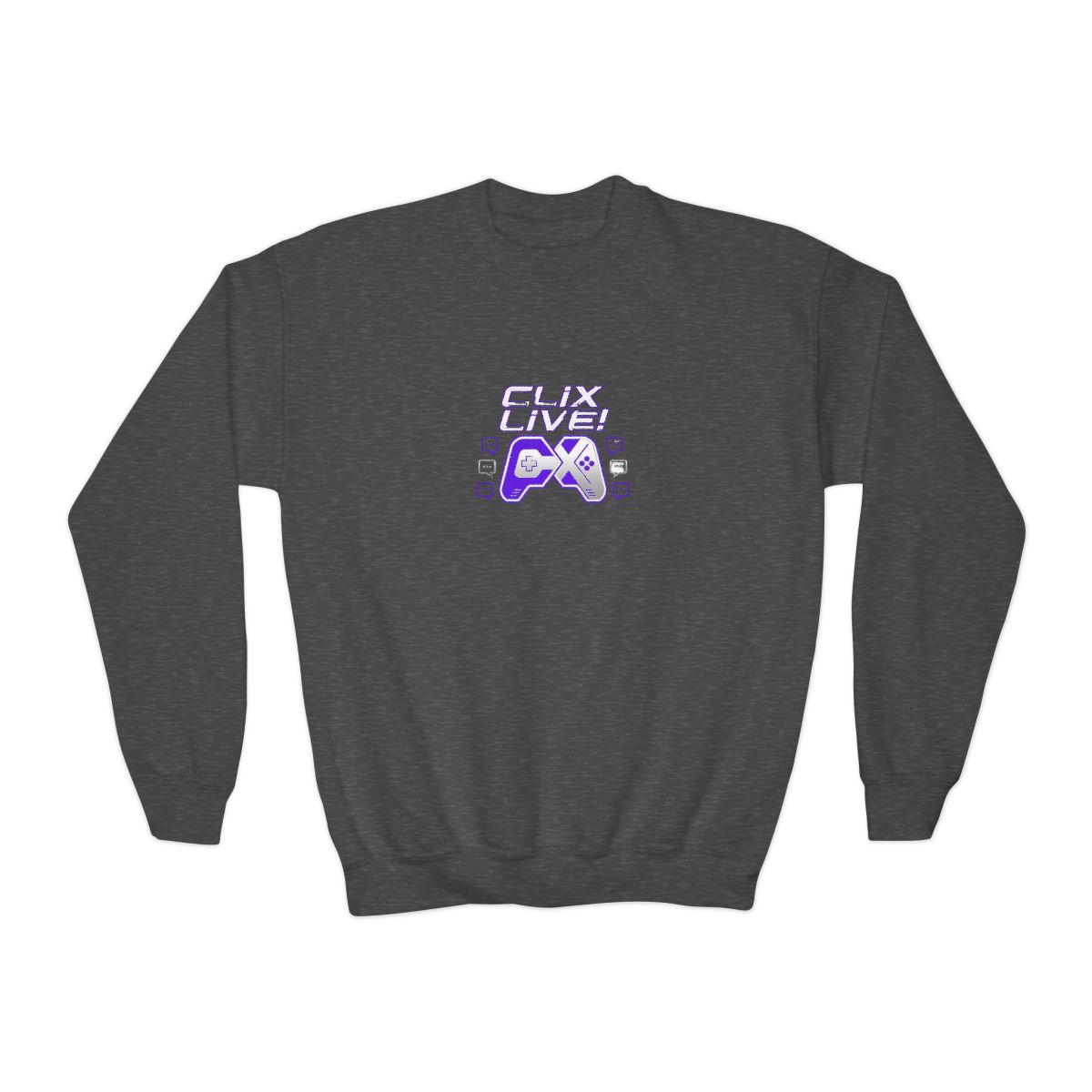 Clix Initials Crewneck 2 - alternate angle 3, merchandise