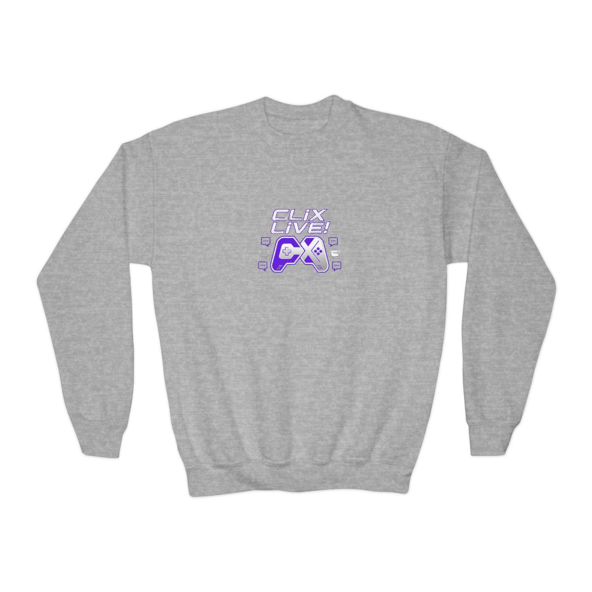 Clix Initials Crewneck 2 - alternate angle 2, merchandise